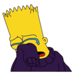 Bart Crying E emoji