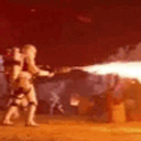 Astronaut Fire Breath emoji