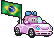 Brazilian Flag Car emoji