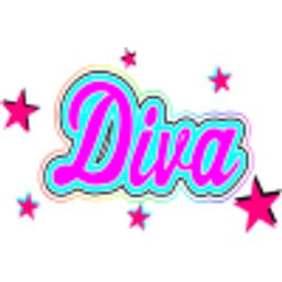 Diva With Stars Md emoji