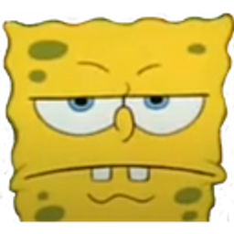 Spongebob Unimpressed Sideeye emoji