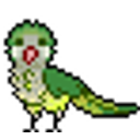 Dancing Green Parrot emoji