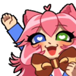 Pink Chibi Cheer emoji