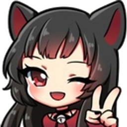 Anime Catgirl Wink Peace emoji