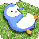 Money Rain Pengu emoji