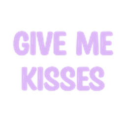 Give Me Kisses Text emoji