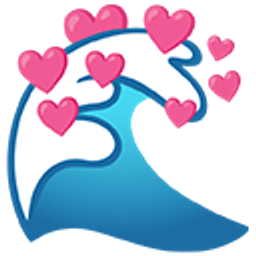 Love Wave emoji