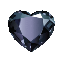 Black Diamond Heart emoji