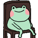 Frog Sit emoji