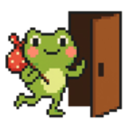 Frog Ill Show Myself Out emoji