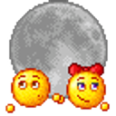Couple Fullmoon emoji