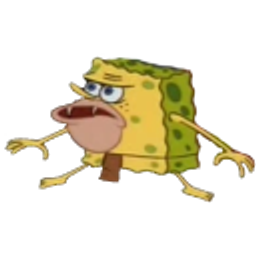 Spongecaveman emoji