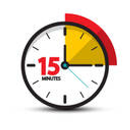 Clock 15 Minutes Timer emoji