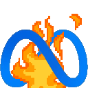 Meta On Fire emoji