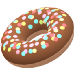 Donut With Circle Sprinkles emoji