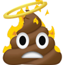 Holy Shit On Fire emoji