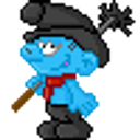 Smurf Chimney Sweeper emoji