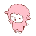 Pink Lamb emoji