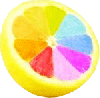 Rainbow Lemon emoji