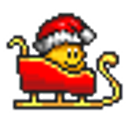 Xmas Santa Sleigh emoji