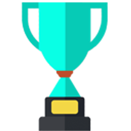 Cyan Trophy emoji