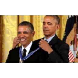 Obama Self Award emoji