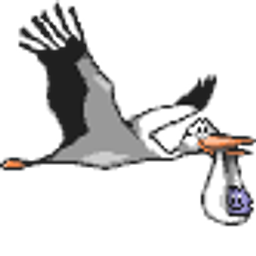 Stork emoji