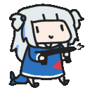 Gawrgura Gun Animated emoji