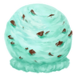 Ice Cream Mint Chip emoji