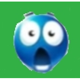Blue Face Shock emoji