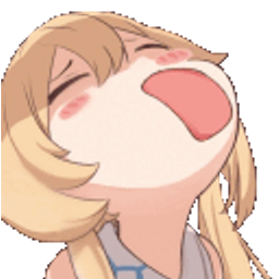 Anime Blonde Gasp emoji