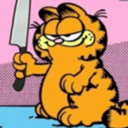 Garfield Knife emoji
