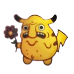 Creepypikaflower emoji