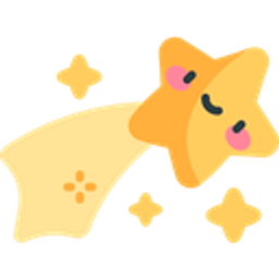 Kawaii Shooting Star emoji