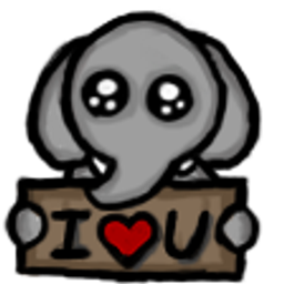 Elephant Love emoji