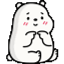 Ice Bear Shy emoji