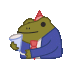 Party Robert Corporate Frog emoji