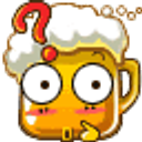 Confused Beer emoji