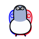 Bird Backpack Chill emoji