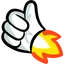Rocket Like emoji