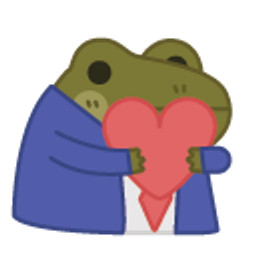 Heart Corporate Frog emoji