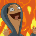 Louise Fire Evil Laughing emoji