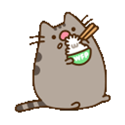 Pusheen Rice emoji