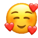 Smiling Face With Hearts Intensifies emoji