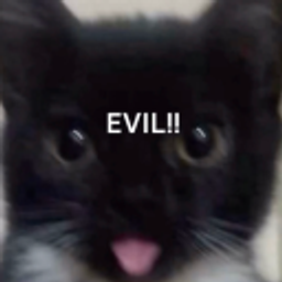 Evil Hehe Cat emoji