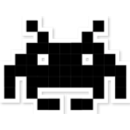 Space Invader Black emoji