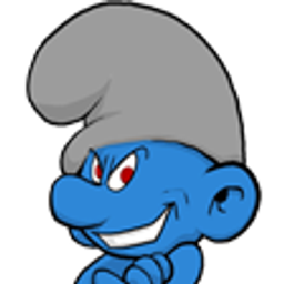 Evil Smurf emoji