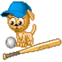 Puppy Baseball emoji
