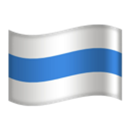 Whitebluewhite emoji