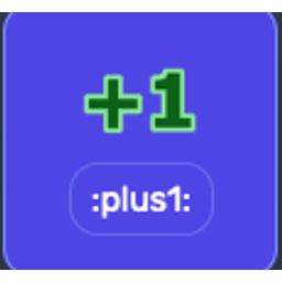 Plus1 emoji